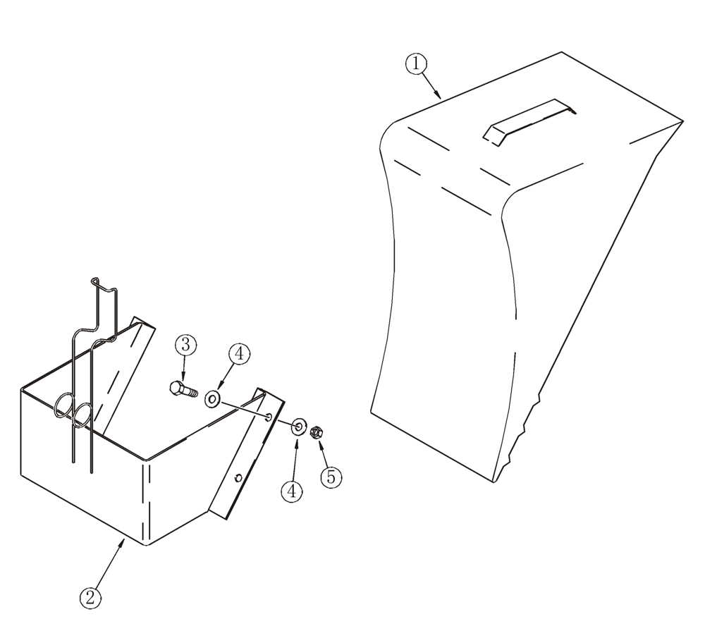 Схема запчастей Case 921C - (09-82) - WHEEL CHOCK (09) - CHASSIS