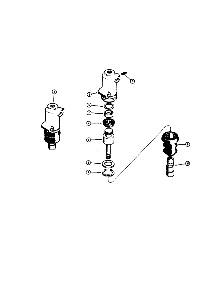 Схема запчастей Case 680CK - (082[A]) - L25589 WHEEL CYLINDER (33) - BRAKES & CONTROLS