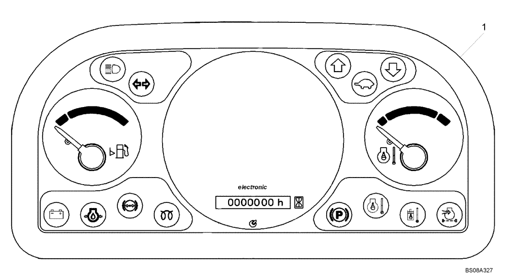 Схема запчастей Case 221E - (32.406[8765760400]) - DASHBOARD (55) - ELECTRICAL SYSTEMS