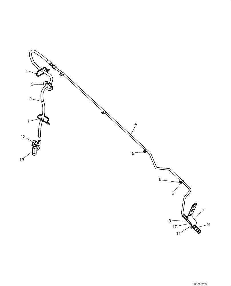 Схема запчастей Case 420CT - (08-03A) - HYDRAULICS - CASE DRAIN (08) - HYDRAULICS