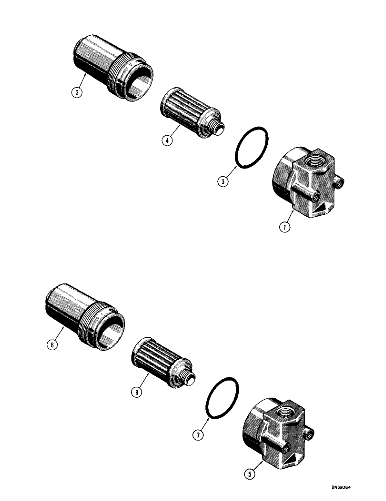 Схема запчастей Case 1000D - (146) - R19878 TRANSMISSION OIL FILTER, D32618 TRANSMISSION OIL FILTER (03) - TRANSMISSION