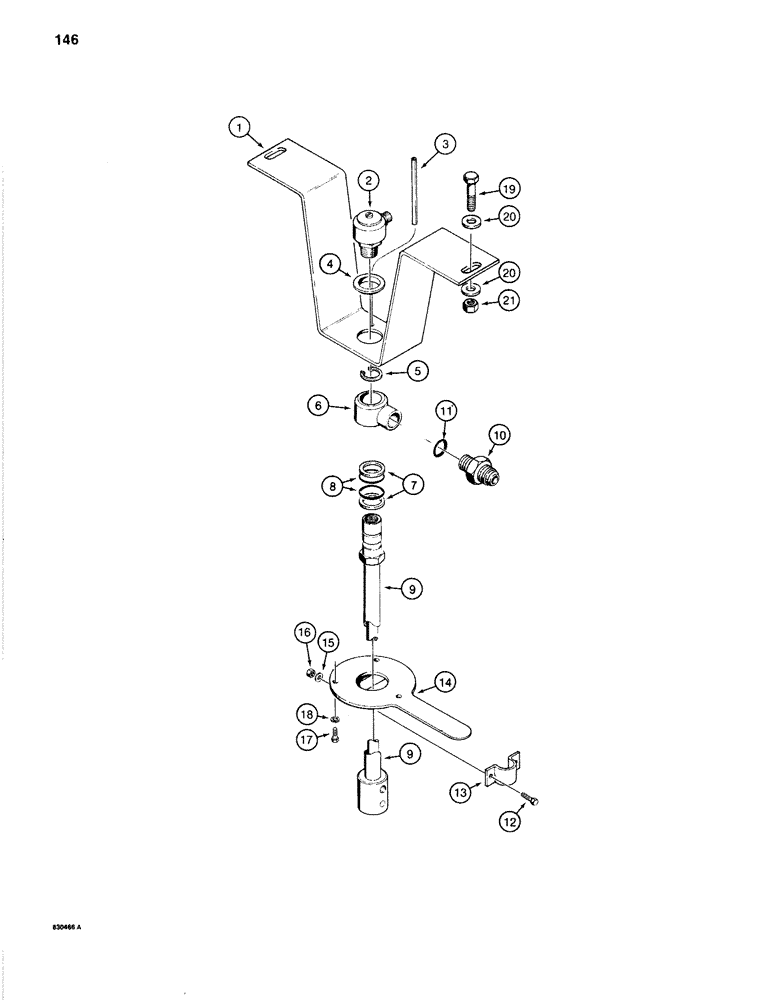 Схема запчастей Case 1280B - (146) - INNER SWIVEL ASSEMBLY (07) - BRAKES