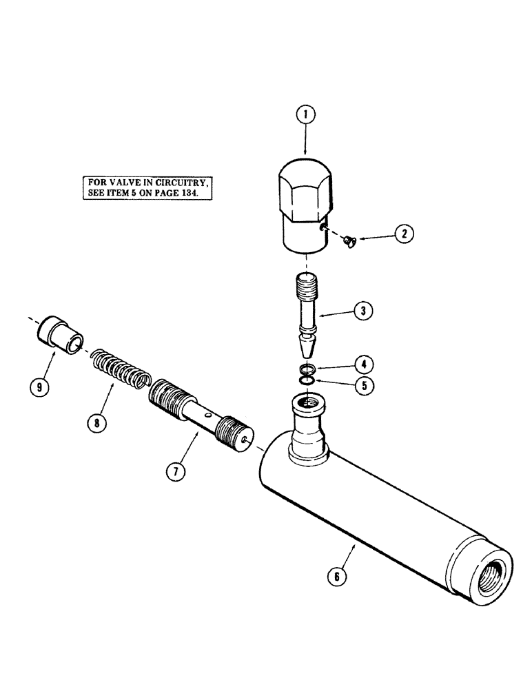 Схема запчастей Case 40 - (228) - FLOW CONTROL VALVE, (USED IN WRIST-O-TWIST CIRCUIT) (35) - HYDRAULIC SYSTEMS