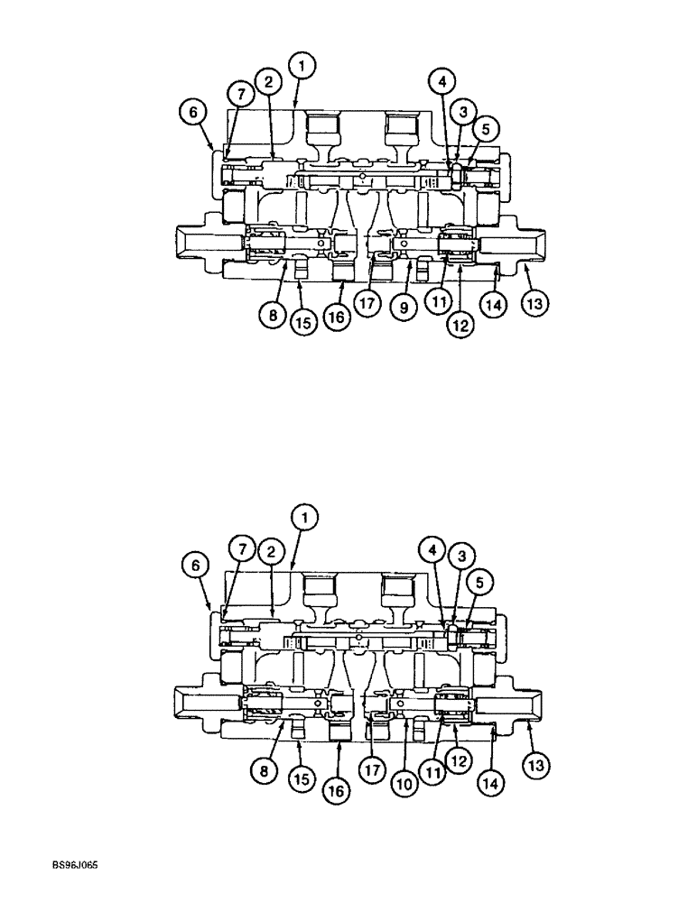 Схема запчастей Case 9060B - (8-208) - 164931A1 CUSHION VALVE, FOR STANDARD MODELS WITHOUT LOAD HOLDING OPTION (08) - HYDRAULICS