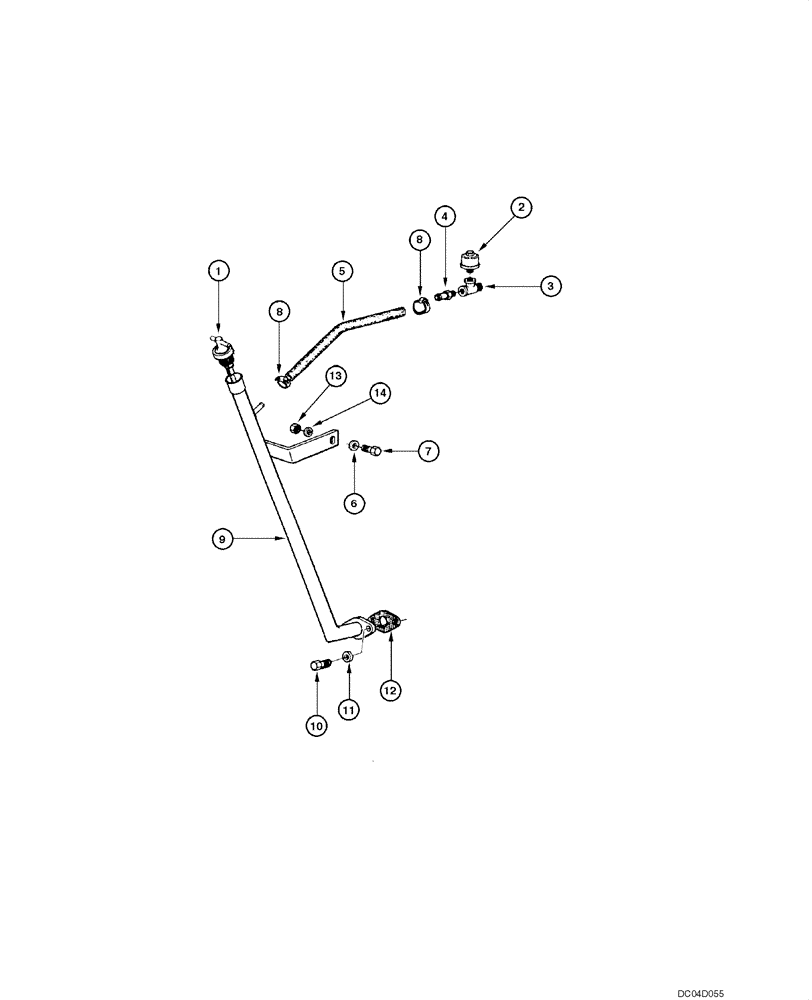 Схема запчастей Case 885 - (06.06[00]) - TRANSMISSION DIPSTICK (06) - POWER TRAIN