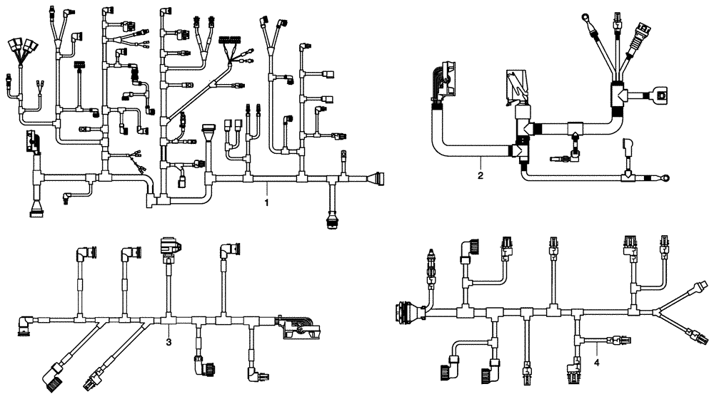 Схема запчастей Case 335 - (67A00001451[001]) - WIRINGS - FRAME (55) - ELECTRICAL SYSTEMS