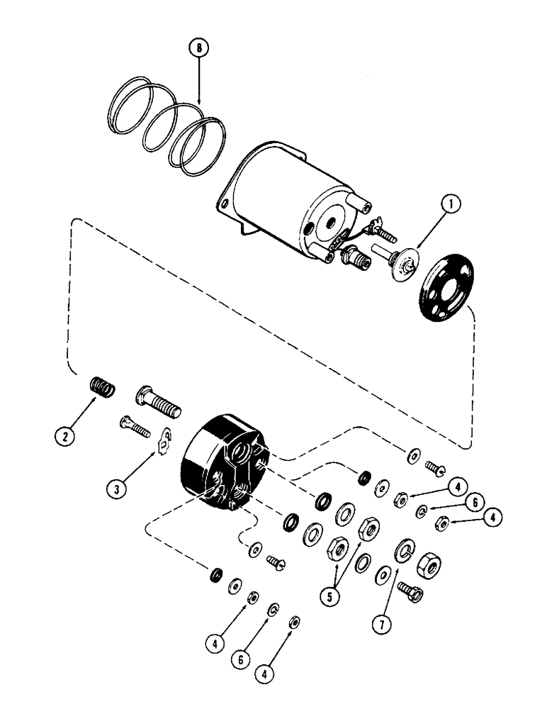 Схема запчастей Case 310G - (111A) - G44891 SOLENOID (06) - ELECTRICAL SYSTEMS