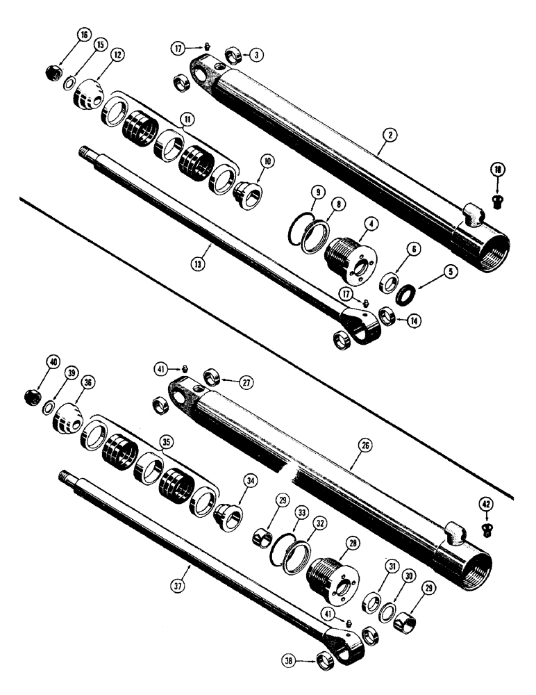 Схема запчастей Case 31 - (103) - G32619 CROWD CYLINDER, 4" I.D. X 32" STROKE 