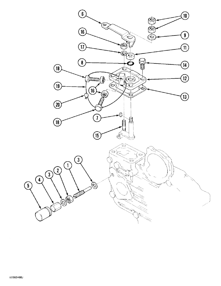 Схема запчастей Case 1818 - (3-10) - ENGINE SPEED CONTROL, DIESEL MODELS (03) - FUEL SYSTEM