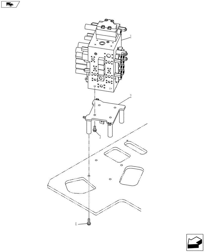 Схема запчастей Case CX235C SR - (35.359.02) - CONTROL VALVE (35) - HYDRAULIC SYSTEMS