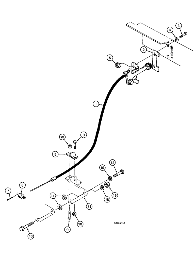 Схема запчастей Case 1825B - (3-04) - THROTTLE CONTROL (03) - FUEL SYSTEM