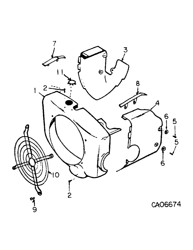 Схема запчастей Case 4125 - (12-06) - POWER, HOUSING (04) - Drive Train