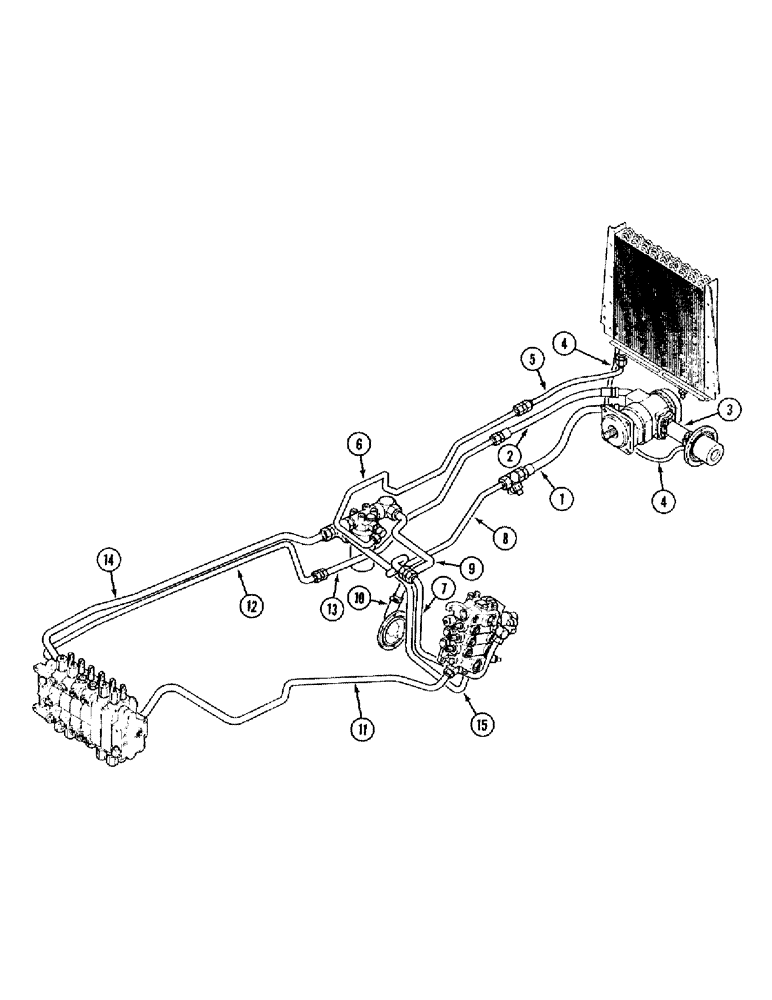 Схема запчастей Case 580SK - (1-36) - HYDRAULIC CIRCUIT, WITH BACKHOE (00) - PICTORIAL INDEX