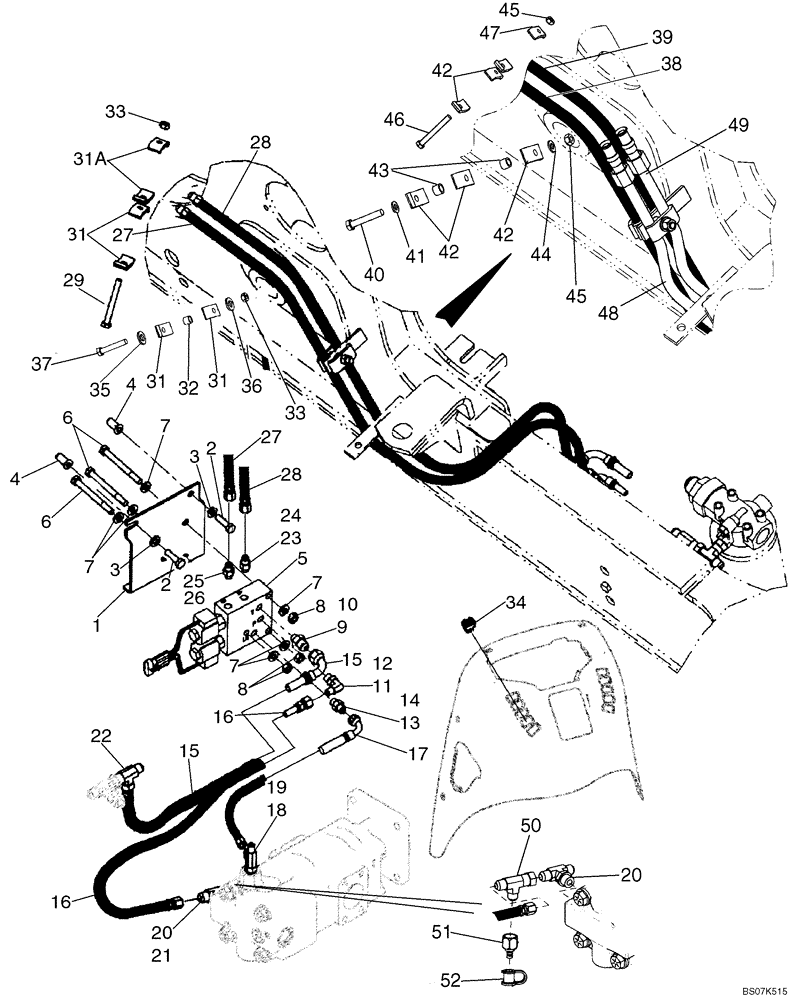 Схема запчастей Case 580M - (08-26) - HYDRAULICS - COUPLER, LOADER TOOL QUICK (08) - HYDRAULICS