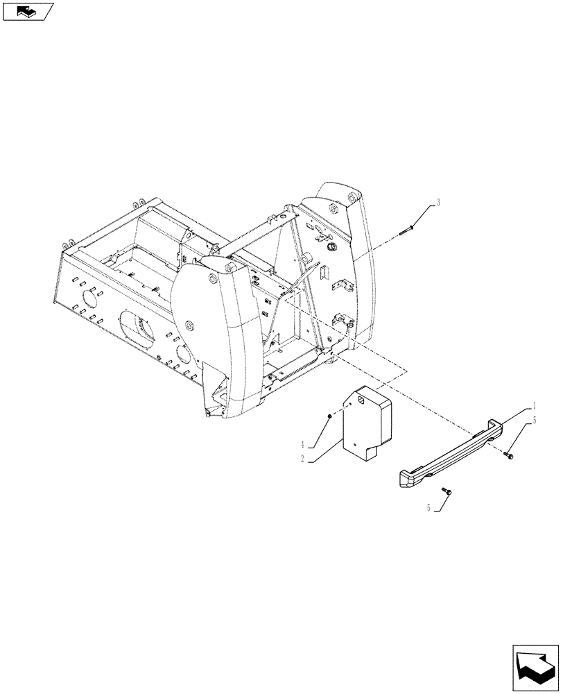 Схема запчастей Case SR150 - (39.140.AM) - COUNTERWEIGHT (SR150) (39) - FRAMES AND BALLASTING