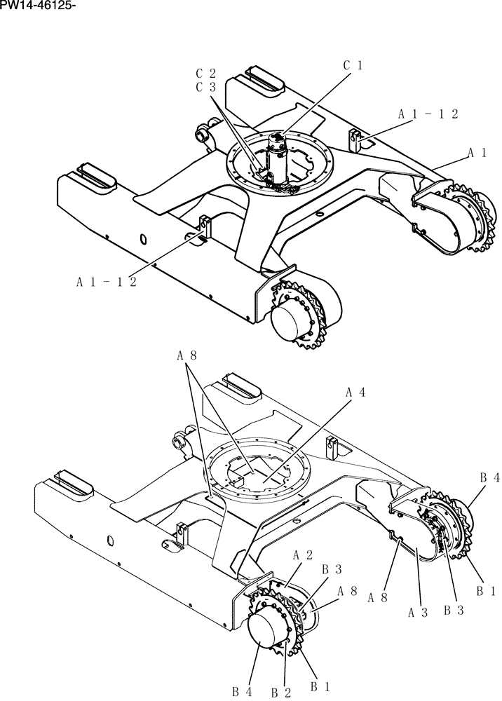 Схема запчастей Case CX31B - (330-72[1]) - LOW GROUP ANGLE DOZER (56) - GRAPE HARVESTER SHAKERS