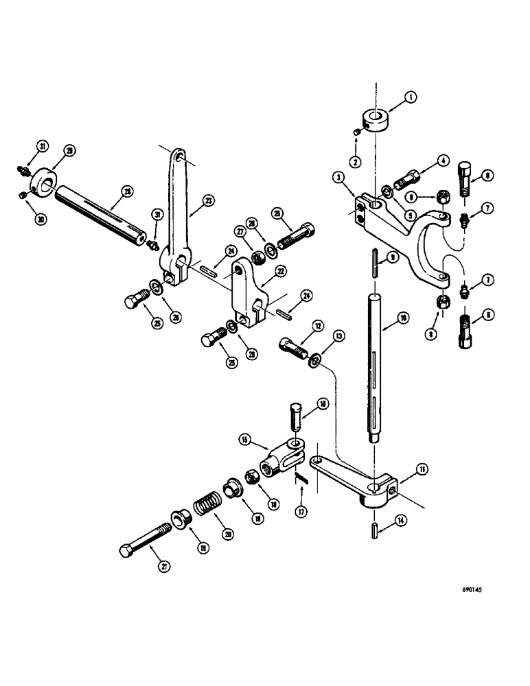 Схема запчастей Case 300C - (234) - SWEED WINCH, CLUTCH LINKAGE (88) - ACCESSORIES