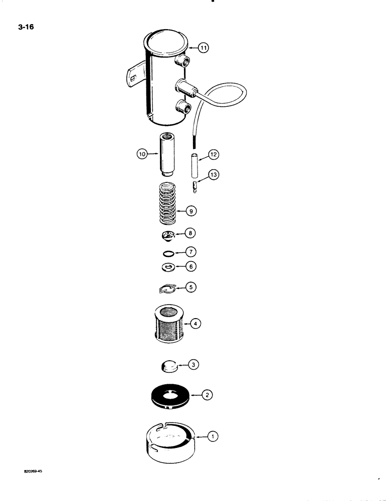 Схема запчастей Case W20C - (3-16) - L52634 FUEL PUMP (03) - FUEL SYSTEM