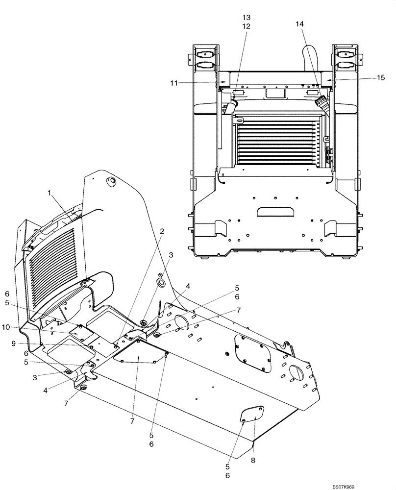 Схема запчастей Case 450 - (09-11) - CHASSIS (450) (09) - CHASSIS