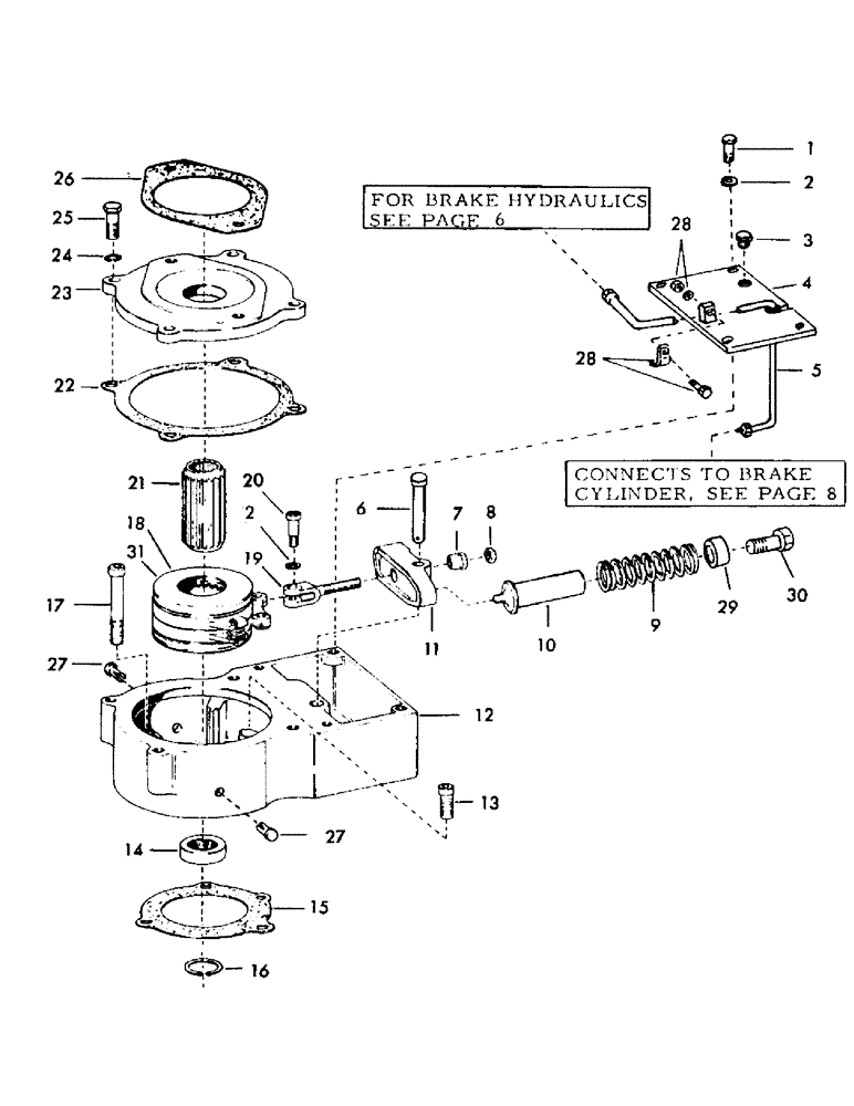 Схема запчастей Case 35YC - (E09) - TRACK BRAKES (04) - UNDERCARRIAGE