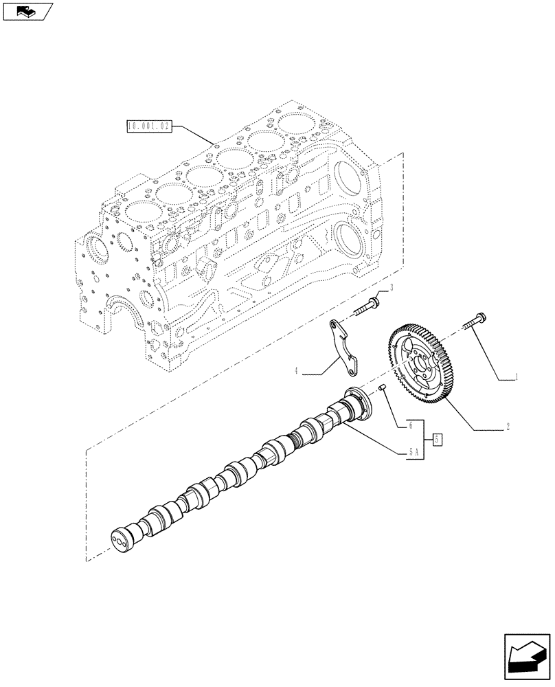 Схема запчастей Case F4DFE6132 A002 - (10.106.01) - CAMSHAFT - TIMING CONTROL (84496920) (10) - ENGINE