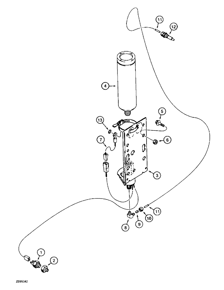 Схема запчастей Case 850E - (4-28) - COLD START SYSTEM (04) - ELECTRICAL SYSTEMS