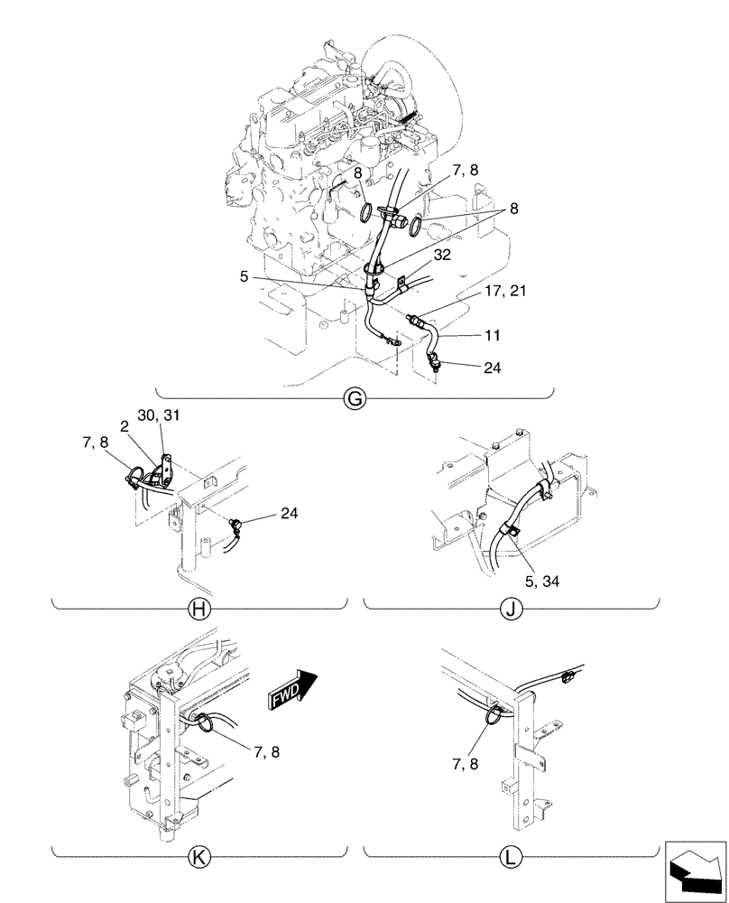 Схема запчастей Case CX17B - (01-046[04]) - ELEC ASSY, UPP (55) - ELECTRICAL SYSTEMS