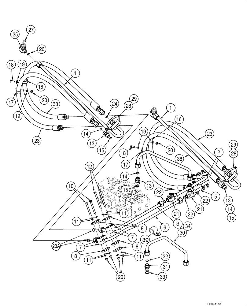 Схема запчастей Case 521D - (08-04) - HYDRAULICS - LOADER LIFT (Z BAR LOADER) (08) - HYDRAULICS