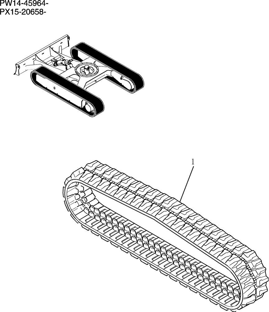 Схема запчастей Case CX31B - (390-01[1]) - SHOE ASSEMBLY (56) - GRAPE HARVESTER SHAKERS