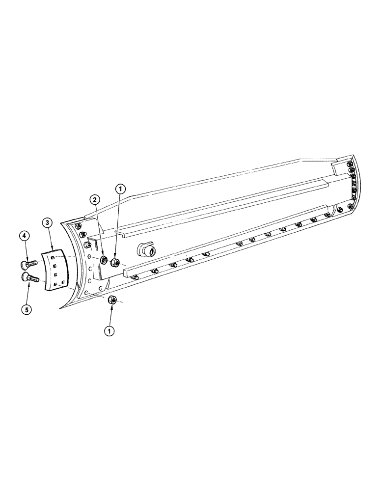 Схема запчастей Case 845 - (09-030[01]) - BLADE - REINFORCEMENT - ASSEMBLY (OPTIONAL) (09) - CHASSIS