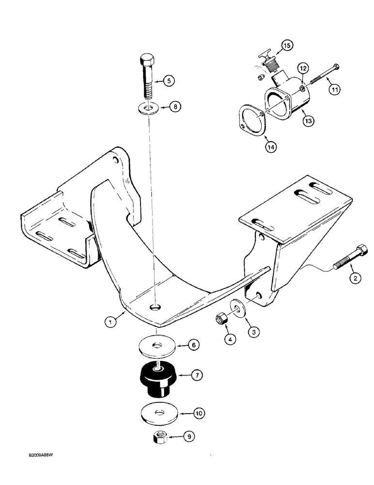 Схема запчастей Case W36 - (2-44) - ENGINE MOUNTING (02) - ENGINE