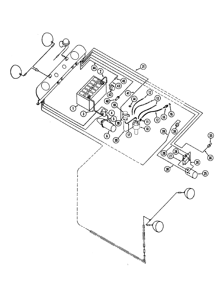 Схема запчастей Case W5 - (046) - ELECTRICAL EQUIPMENT AND WIRING (04) - ELECTRICAL SYSTEMS