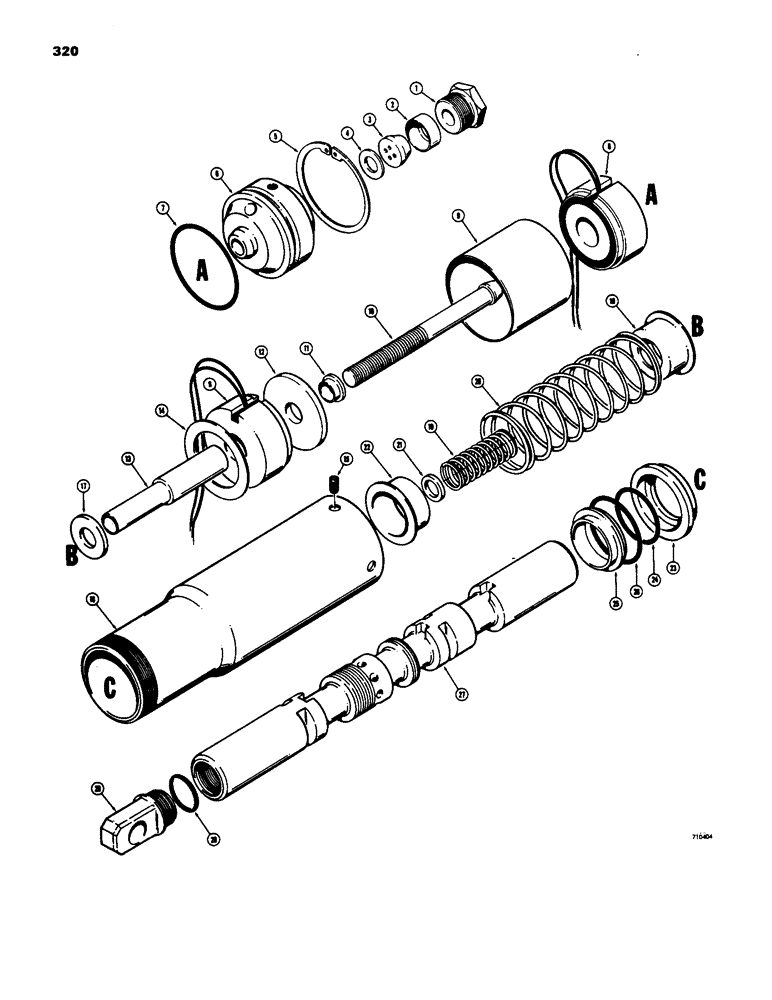 Схема запчастей Case W18 - (320) - L33753 LIFT SPOOL (08) - HYDRAULICS