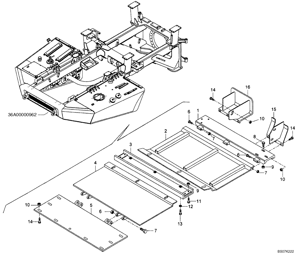 Схема запчастей Case 327B - (98A00000906[001]) - SHIELDS, LOWER FRONT FRAME (87692767) (09) - Implement / Hydraulics / Frame / Brakes