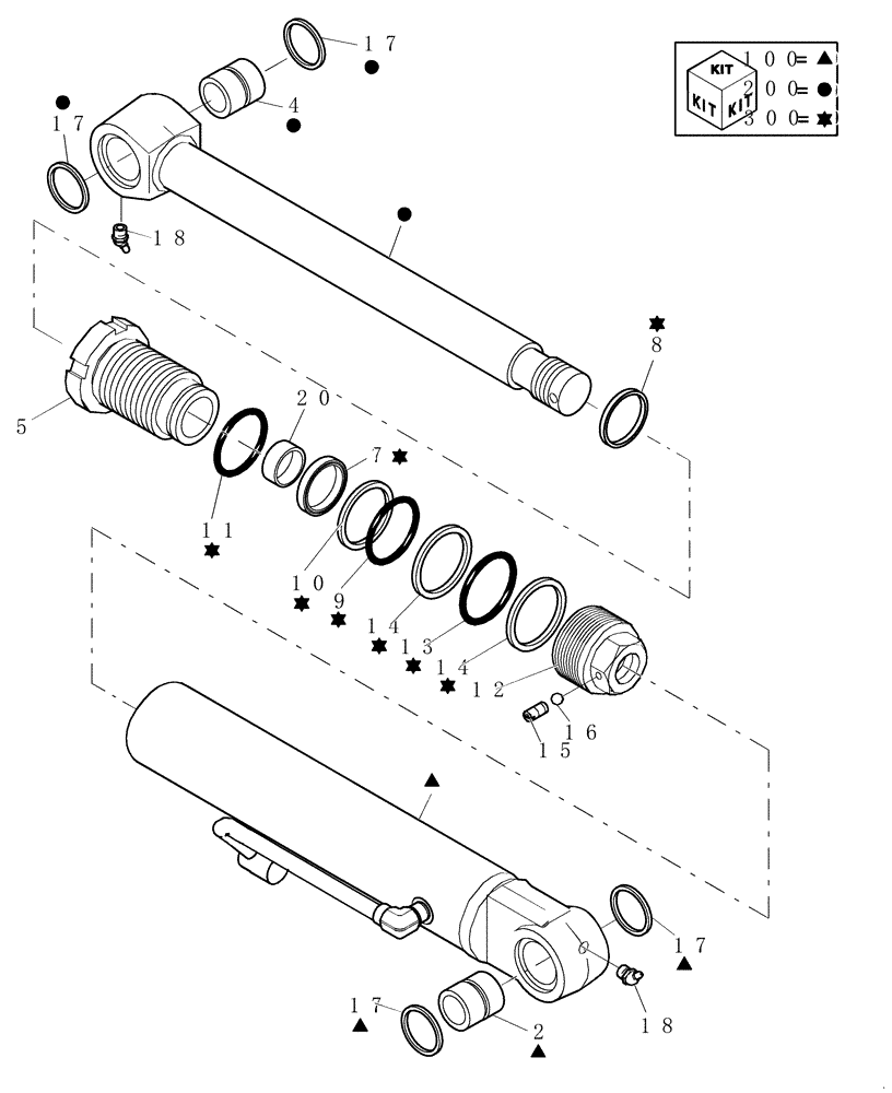 Схема запчастей Case CX31B - (2.030A[01]) - BUCKET CYLINDER (35) - HYDRAULIC SYSTEMS