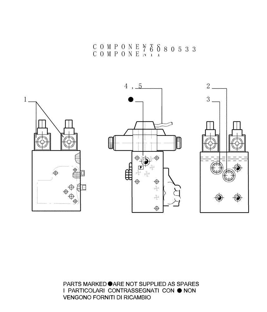 Схема запчастей Case 1850K - (1.211[11]) - TRANSMISSION - CONTROL VALVE Hydrostatic Transmission