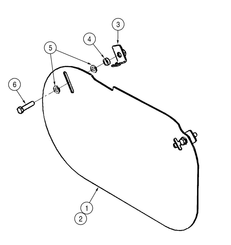 Схема запчастей Case 521D - (09-12) - FRAME, REAR - COVERS (09) - CHASSIS