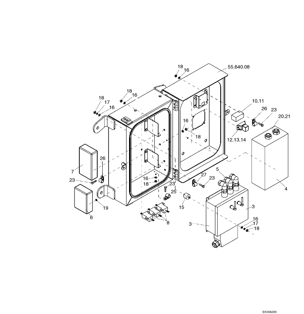 Схема запчастей Case SV212 - (55.640.07) - DISTRIBUTOR, ELECTRICAL (ACE) (55) - ELECTRICAL SYSTEMS