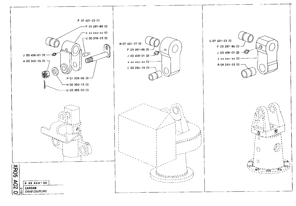 Схема запчастей Case 75C - (XR05 A02.0) - GRAB COUPLING (18) - ATTACHMENT ACCESSORIES