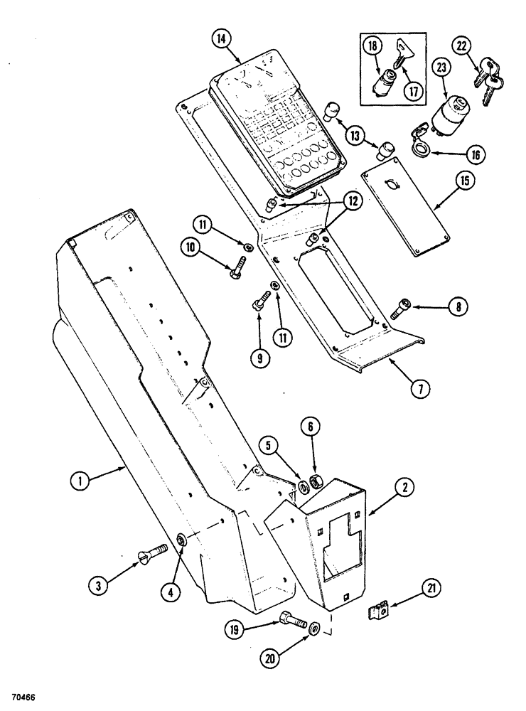 Схема запчастей Case 688 - (4-20) - INSTRUMENT PANEL (04) - ELECTRICAL SYSTEMS