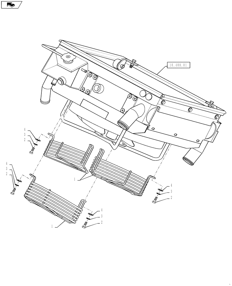 Схема запчастей Case DV207 - (10.414.01) - FAN GUARD (10) - ENGINE