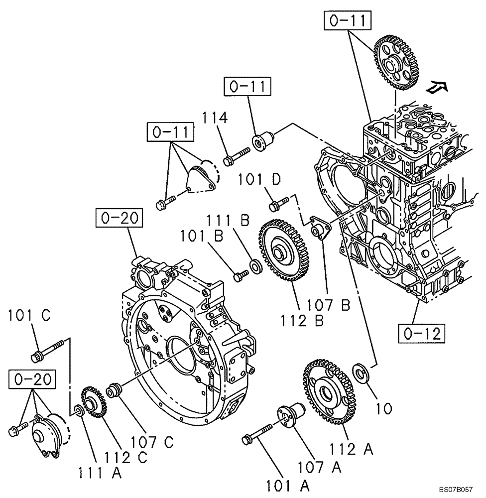 Схема запчастей Case CX460 - (02-16) - CAMSHAFT - VALVE MECHANISM (02) - ENGINE