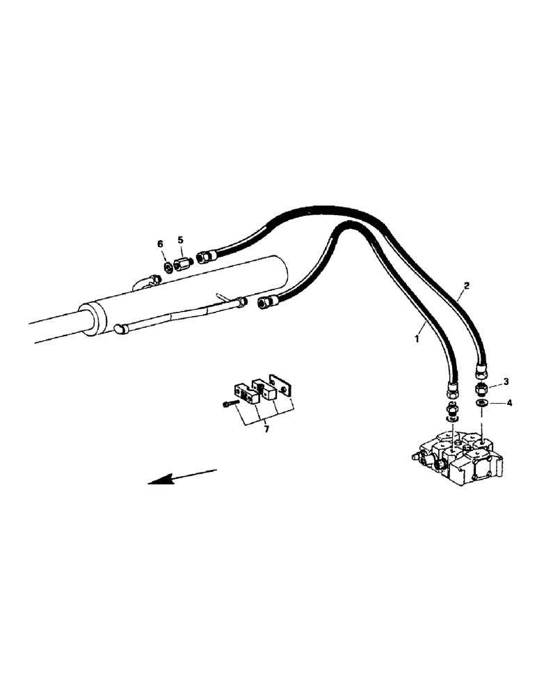 Схема запчастей Case 221B - (8-08) - BUCKET CYLINDER CIRCUIT, 121B (DAH1215912-) / 221B (DAH2215913-) (08) - HYDRAULICS