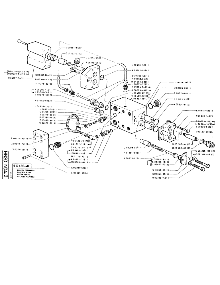 Схема запчастей Case RC200 - (089) - CONTROL BLOCK 