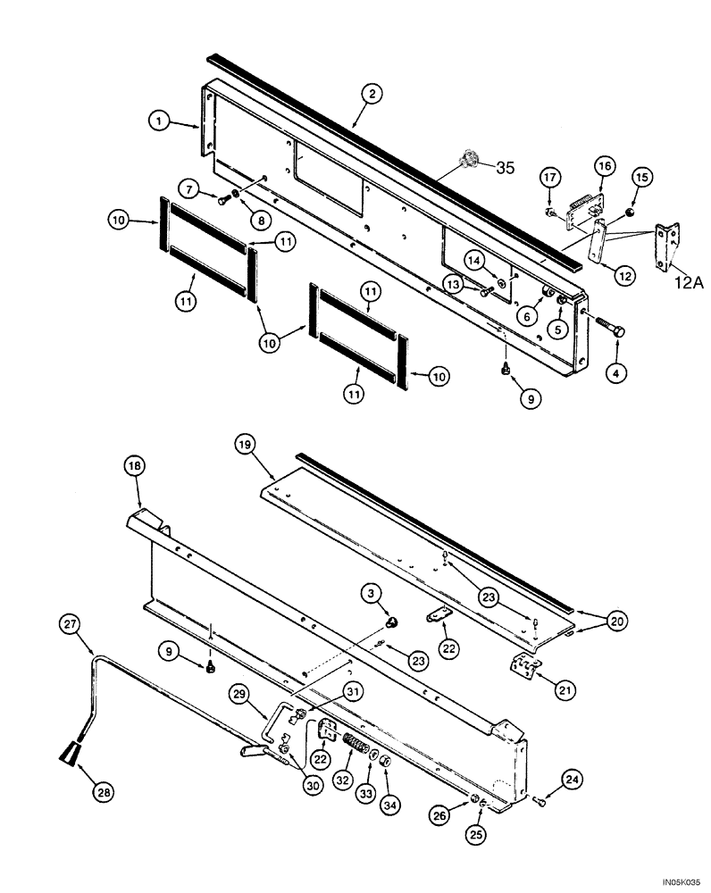 Схема запчастей Case 1150H_IND - (09-30) - CAB - CONTROL, AIR FLOW AND BLOWER HOUSING (09) - CHASSIS/ATTACHMENTS