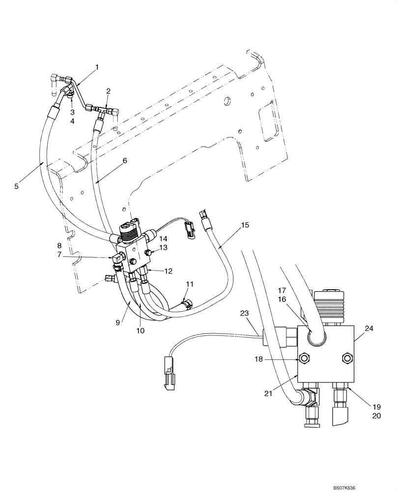 Схема запчастей Case 435 - (07-01) - BRAKE SYSTEM - HYDRAULIC (07) - BRAKES