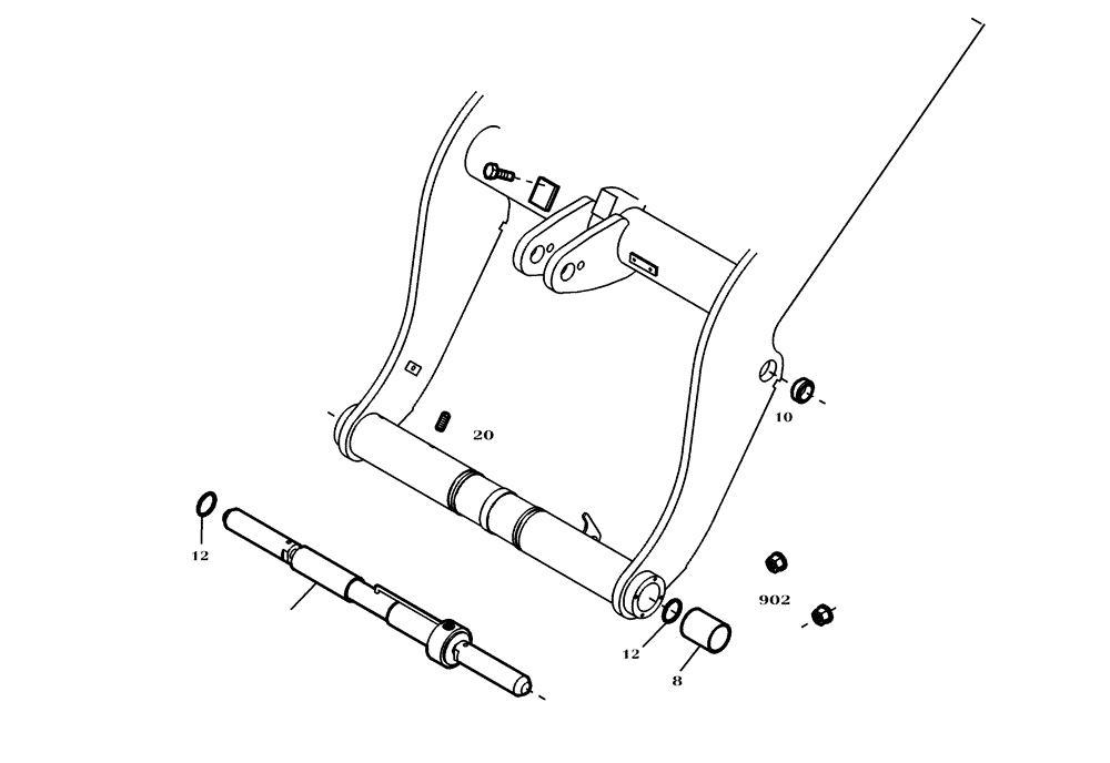 Схема запчастей Case 221D - (60.503[2811141002]) - LOADER ARM (82) - FRONT LOADER & BUCKET