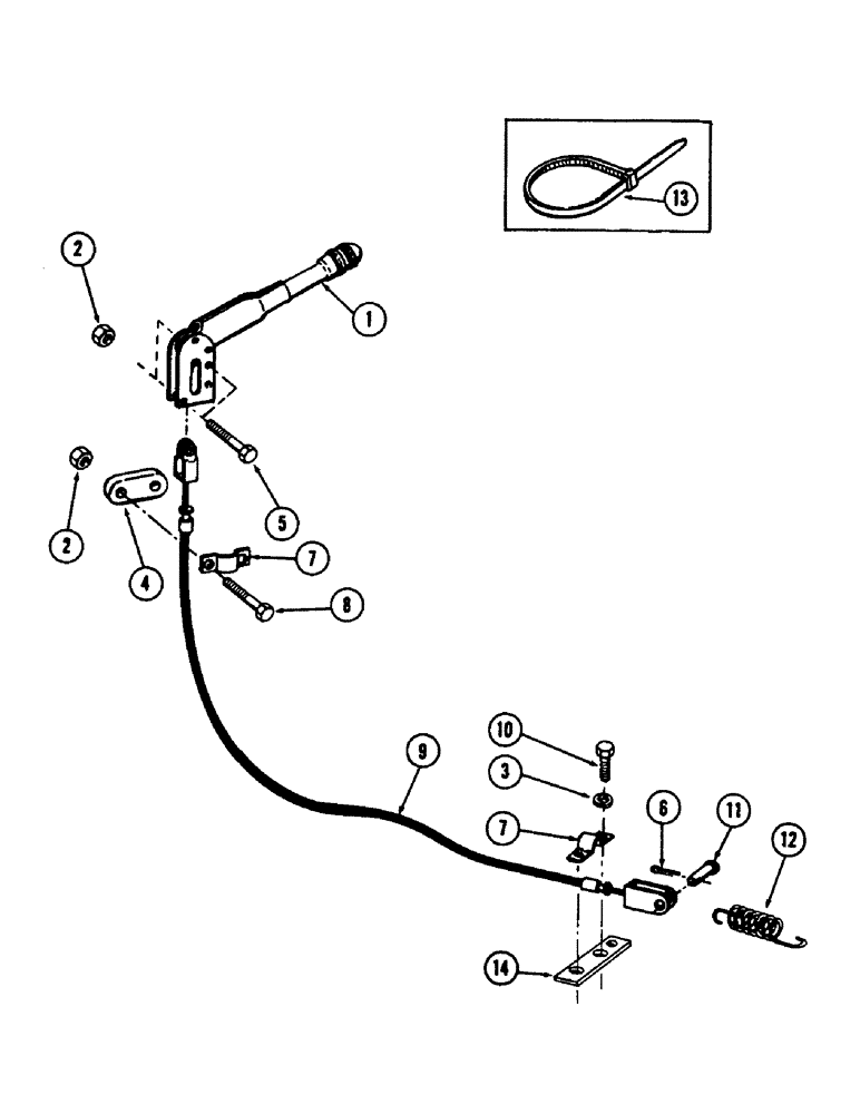 Схема запчастей Case 880B - (190) - SWING BRAKE CONTROL (07) - HYDRAULIC SYSTEM