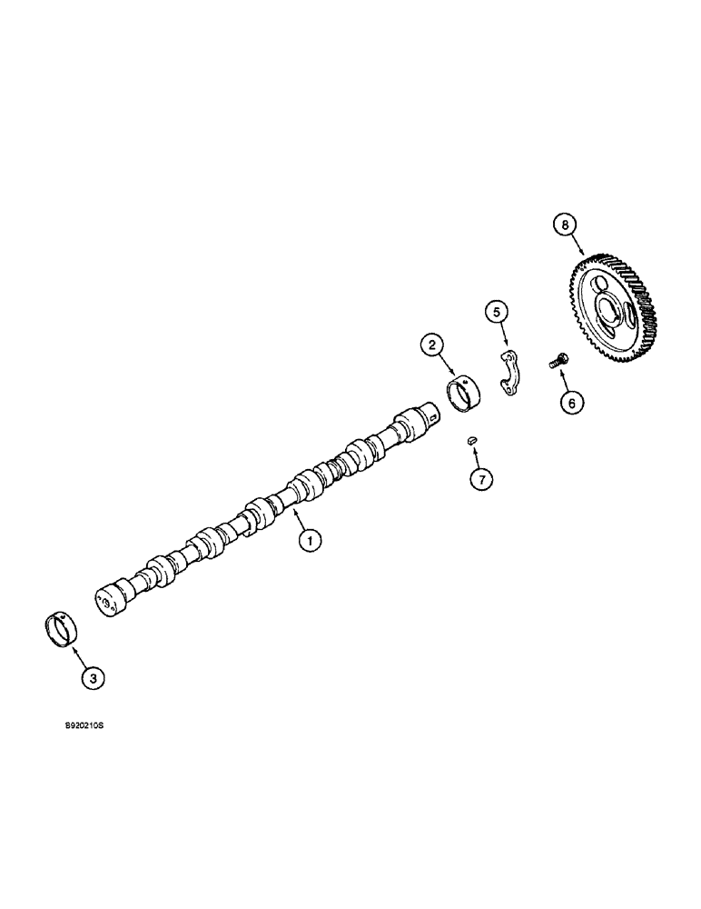 Схема запчастей Case 9010 - (2-30) - CAMSHAFT, 4T-390 ENGINE (02) - ENGINE