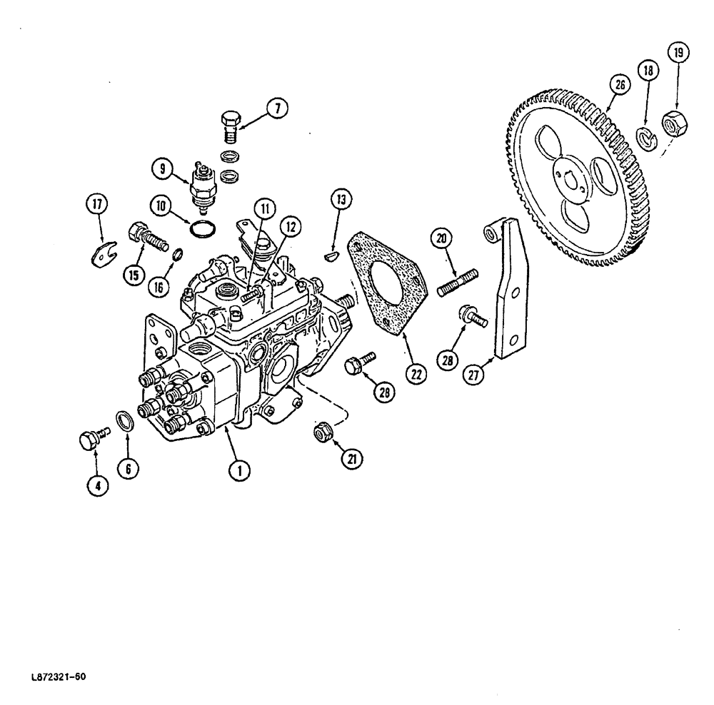 Схема запчастей Case 688 - (3-18) - FUEL INJECTION SYSTEM, 4T-390 ENGINE (03) - FUEL SYSTEM